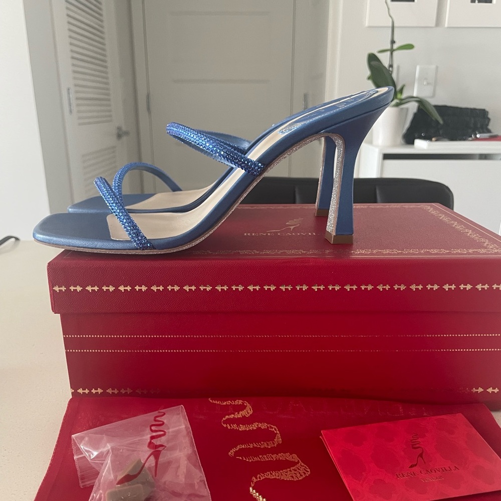 SOLD Rene Caovilla Bessie Crystal Sandals - Picture 3 of 11